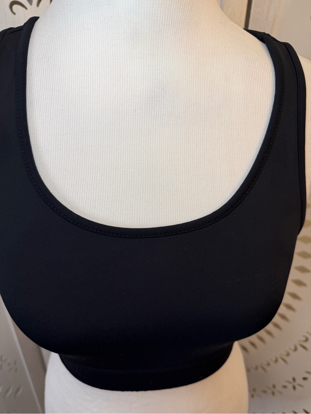 Black Racerback Sports Bra - Picture 2 of 7